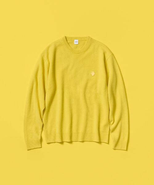 TAKEO KIKUCHI(タケオキクチ)の「【Air Palette Knit】ワンポイント カラーニット プルオーバー(ニット/セーター・メンズ・オフホワイト/ブルーグリーン/ライトブルー/イエロー系その他/ライトグリーン/ライトグレー/ネイビー/オレンジ・04/03/02)」の7枚目の写真