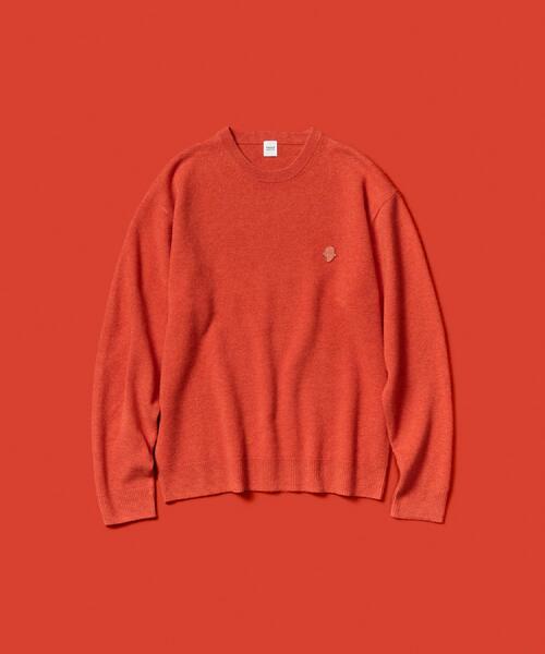 TAKEO KIKUCHI(タケオキクチ)の「【Air Palette Knit】ワンポイント カラーニット プルオーバー(ニット/セーター・メンズ・オフホワイト/ブルーグリーン/ライトブルー/イエロー系その他/ライトグリーン/ライトグレー/ネイビー/オレンジ・04/03/02)」の8枚目の写真