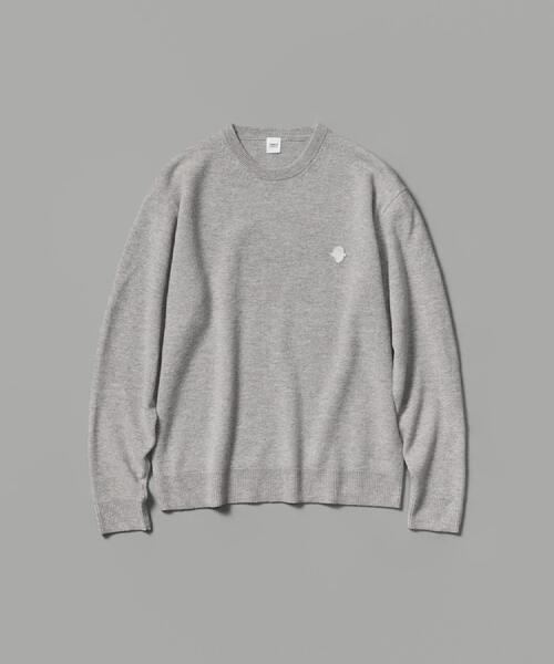 TAKEO KIKUCHI(タケオキクチ)の「【Air Palette Knit】ワンポイント カラーニット プルオーバー(ニット/セーター・メンズ・オフホワイト/ブルーグリーン/ライトブルー/イエロー系その他/ライトグリーン/ライトグレー/ネイビー/オレンジ・04/03/02)」の3枚目の写真