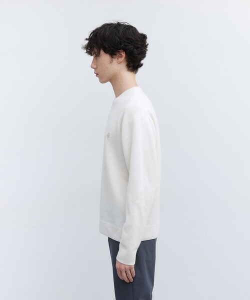 TAKEO KIKUCHI(タケオキクチ)の「【Air Palette Knit】ワンポイント カラーニット プルオーバー(ニット/セーター・メンズ・オフホワイト/ブルーグリーン/ライトブルー/イエロー系その他/ライトグリーン/ライトグレー/ネイビー/オレンジ・04/03/02)」の9枚目の写真