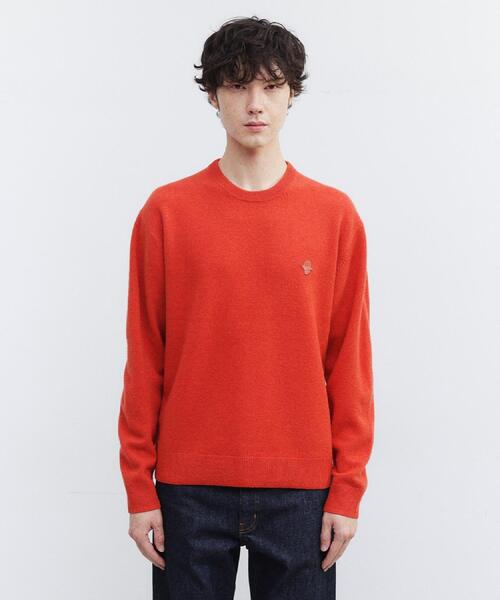 TAKEO KIKUCHI(タケオキクチ)の「【Air Palette Knit】ワンポイント カラーニット プルオーバー(ニット/セーター・メンズ・オフホワイト/ブルーグリーン/ライトブルー/イエロー系その他/ライトグリーン/ライトグレー/ネイビー/オレンジ・04/03/02)」の21枚目の写真