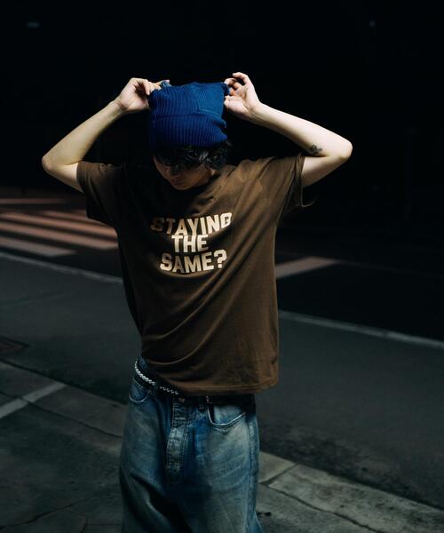 URBAN RESEARCH（アーバンリサーチ）の「Teya　Flock Letter T-shirts（Tシャツ/カットソー・レディース・ブラウン/レッド/ブルー系その他・SMALL/LARGE）」の8枚目の写真