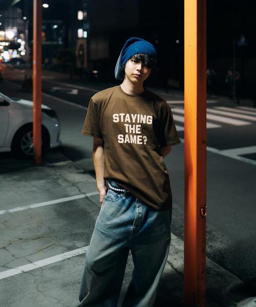 URBAN RESEARCH（アーバンリサーチ）の「Teya　Flock Letter T-shirts（Tシャツ/カットソー・レディース・ブラウン/レッド/ブルー系その他・SMALL/LARGE）」の7枚目の写真