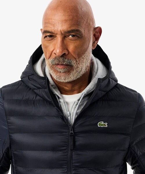 ラコステ（LACOSTE）/撥水キルテッドパフジャケット セール】撥水キルテッドパフジャケット（ダウンジャケット/コート