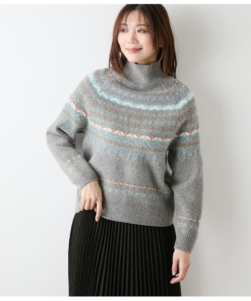 セール】フェアアイル ハイネックニットプルオーバー（ニット/セーター