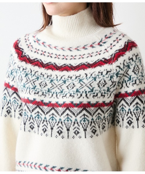 セール】フェアアイル ハイネックニットプルオーバー（ニット/セーター