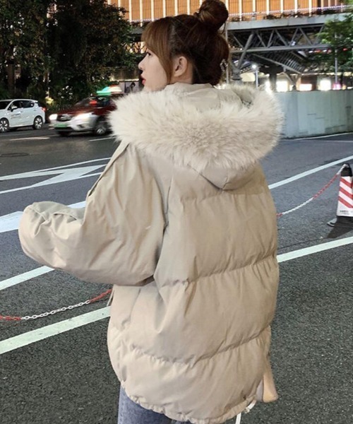 PINORE ファー＆ダウンフードジャケット SEN TOKYO ダウンコート ダウンジャケット ファー付きダウンジャケット