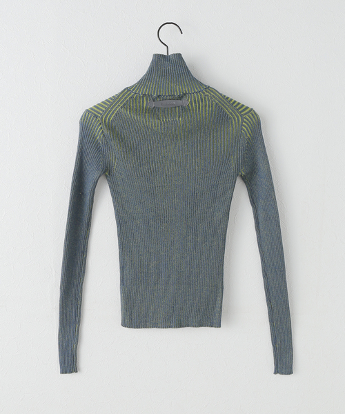 PULP/417EDIFICE(パルプフォーワンセブンエディフィス)の「OMO / オーエムオー Gradient Knit Jacket(ニット/セーター・レディース・ブルー・SMALL)」の2枚目の写真