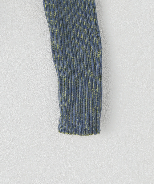 PULP/417EDIFICE(パルプフォーワンセブンエディフィス)の「OMO / オーエムオー Gradient Knit Jacket(ニット/セーター・レディース・ブルー・SMALL)」の3枚目の写真