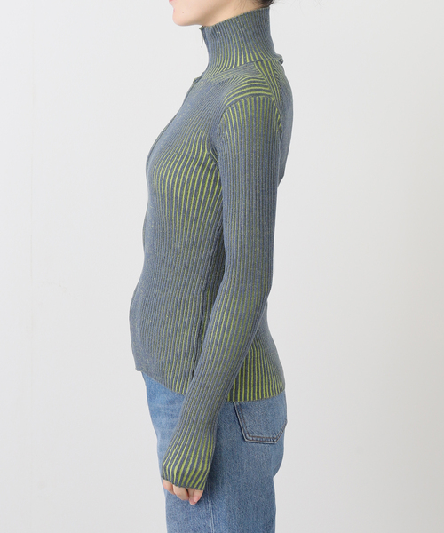 PULP/417EDIFICE(パルプフォーワンセブンエディフィス)の「OMO / オーエムオー Gradient Knit Jacket(ニット/セーター・レディース・ブルー・SMALL)」の10枚目の写真