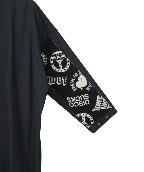 HYSTERIC GLAMOUR（ヒステリックグラマー）の「BREAK TO MEジャカード  コート（チェスターコート・レディース・ブラック/ベージュ・FREE）」の8枚目の写真