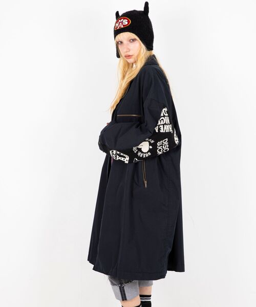 HYSTERIC GLAMOUR（ヒステリックグラマー）の「BREAK TO MEジャカード  コート（チェスターコート・レディース・ブラック/ベージュ・FREE）」の11枚目の写真