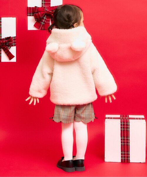 apres les cours(アプレレクール)の「tiny bear ボアアウター(ダウンジャケット/コート・キッズ・アイボリー・90/80/120/110/100)」の2枚目の写真