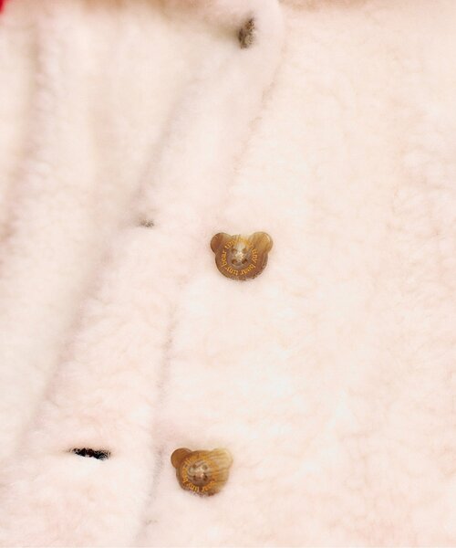 apres les cours(アプレレクール)の「tiny bear ボアアウター(ダウンジャケット/コート・キッズ・アイボリー・90/80/120/110/100)」の4枚目の写真