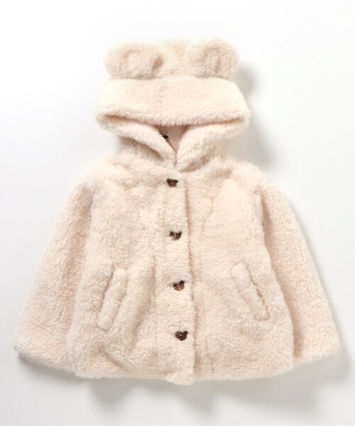 apres les cours(アプレレクール)の「tiny bear ボアアウター(ダウンジャケット/コート・キッズ・アイボリー・90/80/120/110/100)」の13枚目の写真