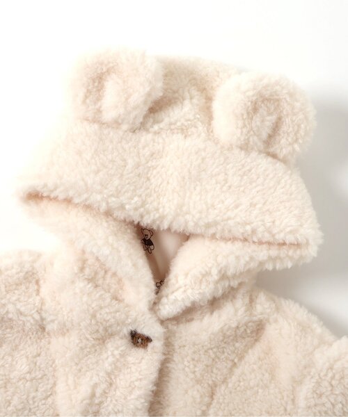 apres les cours(アプレレクール)の「tiny bear ボアアウター(ダウンジャケット/コート・キッズ・アイボリー・90/80/120/110/100)」の6枚目の写真
