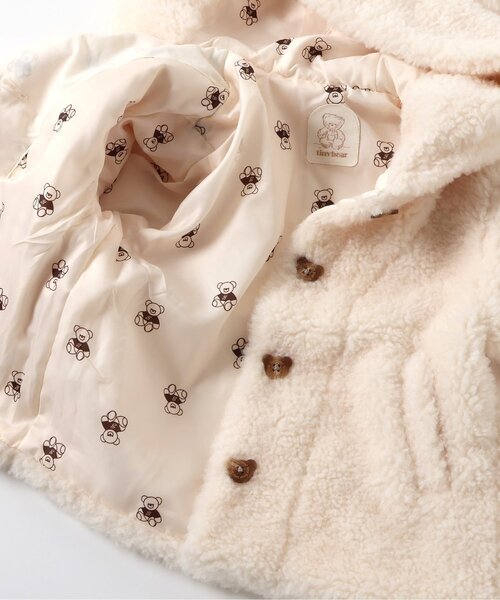 apres les cours(アプレレクール)の「tiny bear ボアアウター(ダウンジャケット/コート・キッズ・アイボリー・90/80/120/110/100)」の12枚目の写真