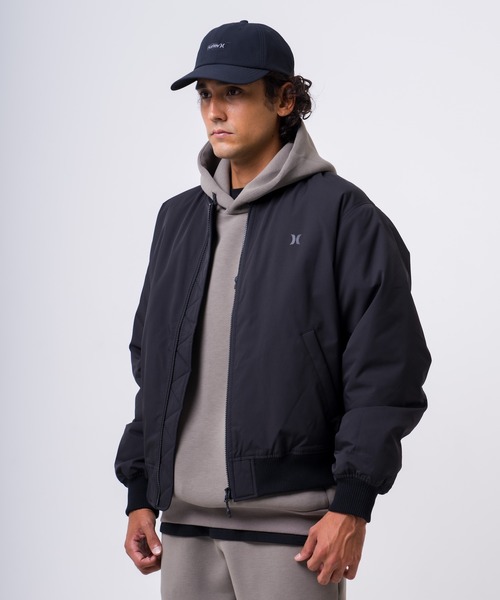 Hurley:ハーレー】ファントムショート丈ボンバージャケット MA-1 耐久