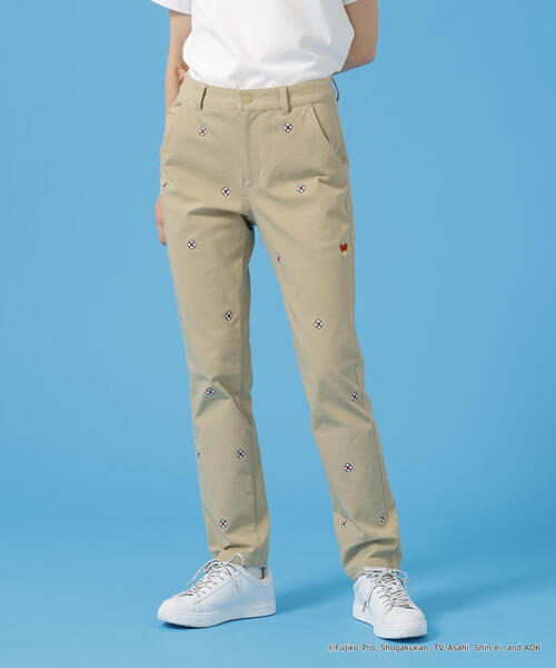 Jack Bunny!!(ジャックバニー)の「【Jack Bunny!!】【ドラえもん】2WAYストレッチツイル総柄ロングパンツ(その他パンツ・レディース・ネイビー/ベージュ・MEDIUM/LARGE/SMALL)」の2枚目の写真