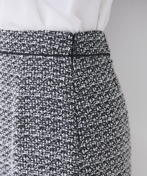 index（インデックス）の「≪通勤・セレモニー/セットアップ対応≫フレアツイードスカート【洗濯機OK】（スカート・レディース・ブラック系4/ホワイト系7/ネイビー・42/40/38/36）」の21枚目の写真