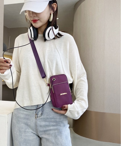 BACKYARD FAMILY(バックヤードファミリー)の「スマホポーチ pmysbag12(ショルダーバッグ・レディース・ブルー/ブラック系その他/パープル系その他/パープル/ブルー系その他/レッド/ブラック・FREE)」の19枚目の写真