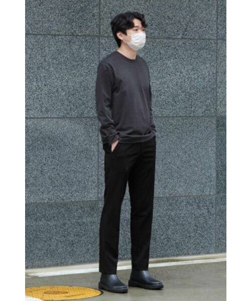 MUSINSA STANDARD（ムシンサスタンダード）の「ベーシック長袖Tシャツ[ダークグレー]（Tシャツ/カットソー・メンズ・その他・MEDIUM/LARGE/X-LARGE/XX-LARGE/XXX-LARGE/SMALL）」の3枚目の写真