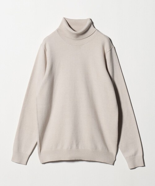 A DAY IN THE LIFE UNITED ARROWS(アデイインザライフユナイテッドアローズ)の「ハイゲージ テンジク タートルネックニット<A DAY IN THE LIFE>(ニット/セーター・メンズ・ダークグレー/ベージュ/ネイビー/ブラック・S/M/L)」の4枚目の写真