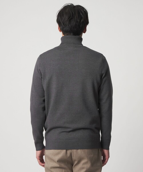 A DAY IN THE LIFE UNITED ARROWS(アデイインザライフユナイテッドアローズ)の「ハイゲージ テンジク タートルネックニット<A DAY IN THE LIFE>(ニット/セーター・メンズ・ダークグレー/ベージュ/ネイビー/ブラック・S/M/L)」の9枚目の写真