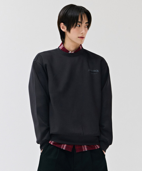 CHASECULT(チェイスカルト)の「男性背面グラフィックスウェットシャツ-チャコール(スウェット・メンズ・チャコールグレー・105/100/95)」の1枚目の写真