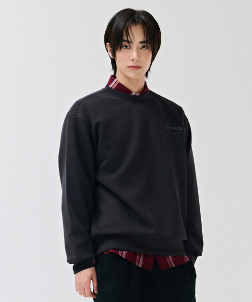 CHASECULT(チェイスカルト)の「男性背面グラフィックスウェットシャツ-チャコール(スウェット・メンズ・チャコールグレー・105/100/95)」の2枚目の写真