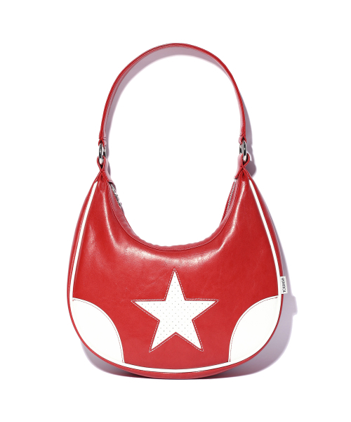 YOUHEE（ユヒ）の「STAR LEATHER HOBO BAG RED（ショルダーバッグ・レディース・その他・FREE）」の3枚目の写真