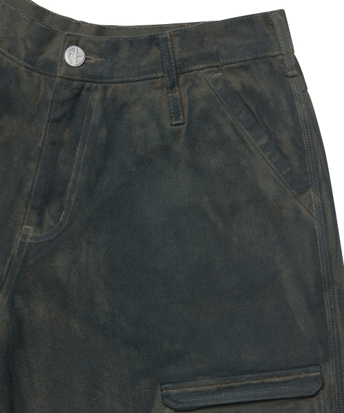 NOMANUAL(NOMANUAL)の「PAINTED CARGO PANTS - CHARCOAL(その他パンツ・レディース・その他・SMALL/MEDIUM/LARGE)」の6枚目の写真