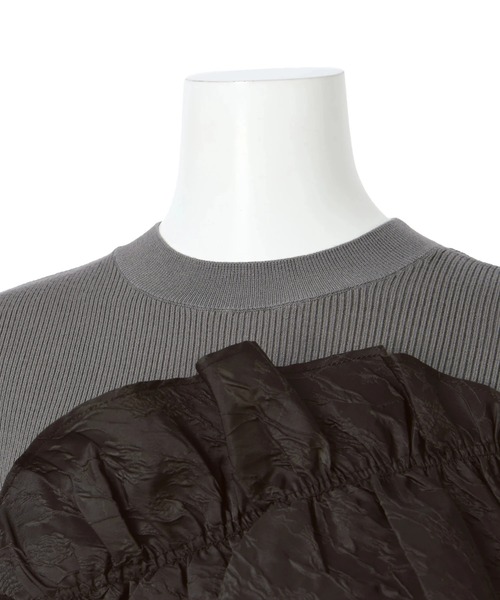 Mystrada(マイストラーダ)の「長袖アシメフリルニット(ニット/セーター・レディース・ホワイト/ブラック/グレー/ブルー・38)」の7枚目の写真