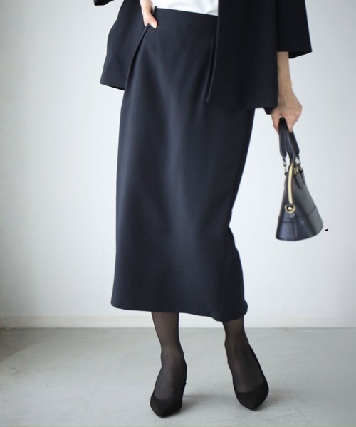 Ehre style（エーレスタイル）の「洗える素材！ 今どきスカート　スカート単品ページ（スカート・レディース・ベージュ/ネイビー/ブラック・S/M/L/XL）」の3枚目の写真