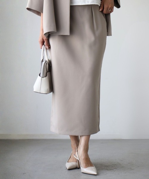 Ehre style（エーレスタイル）の「洗える素材！ 今どきスカート　スカート単品ページ（スカート・レディース・ベージュ/ネイビー/ブラック・S/M/L/XL）」の5枚目の写真
