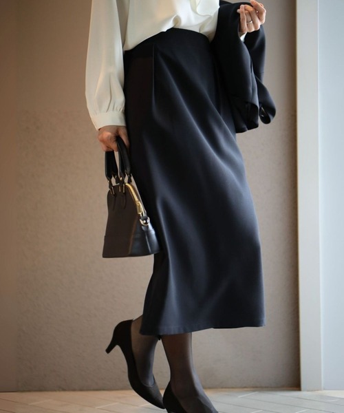 Ehre style（エーレスタイル）の「洗える素材！ 今どきスカート　スカート単品ページ（スカート・レディース・ベージュ/ネイビー/ブラック・S/M/L/XL）」の11枚目の写真