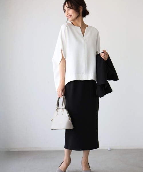 Ehre style（エーレスタイル）の「洗える素材！ 今どきスカート　スカート単品ページ（スカート・レディース・ベージュ/ネイビー/ブラック・S/M/L/XL）」の12枚目の写真