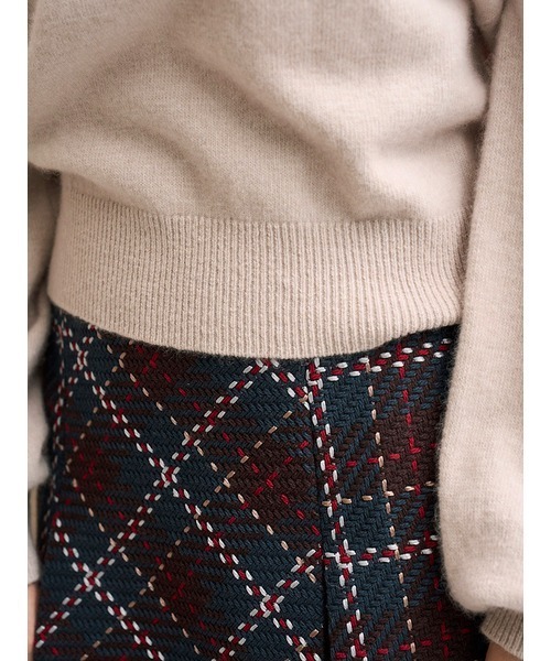 SNIDEL（スナイデル）の「シースルーショルダーニットプルオーバー（ニット/セーター・レディース・ライトブルー/ピンクベージュ/ダークブラウン・F）」の10枚目の写真