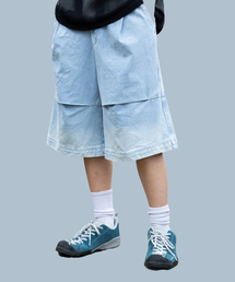 XP192 スレイドウォッシングバミューダデニムパンツ (BLUE)