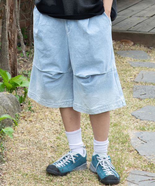XTONZ(エクストーンズ)の「XP192 スレイドウォッシングバミューダデニムパンツ (BLUE)(その他パンツ・レディース・その他・SMALL/MEDIUM/LARGE)」の4枚目の写真