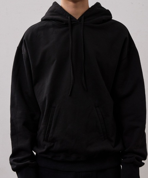 THE CLE（ザクレ）の「BACK LOGO SWEAT HOODIE / バックロゴスウェットフーディー【バックロゴ】【フード】 パーカー スウェット トップス メンズ（スウェット・メンズ・ブラック/グレー・1/2）」の13枚目の写真