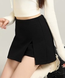 ampm（エーエムピーエム）の「ツイード調 ミニスカパン/ショート丈ボトムス（スカート）」