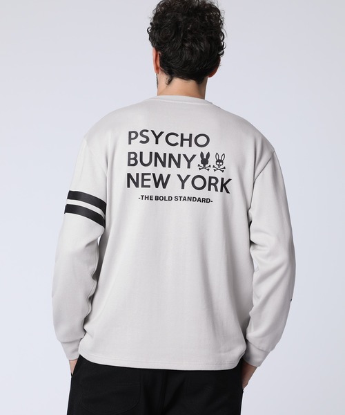 Psycho Bunny(サイコバニー)の「2BUNNYバックプリント ロングスリーブTシャツ(Tシャツ/カットソー・メンズ・ライトグレー/ミント/ネイビー・X-LARGE/LARGE/MEDIUM/SMALL)」の12枚目の写真