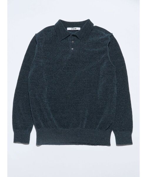 EMODA(エモダ)の「【VEQUM】VELOUR TEXTURE KNIT POLO(ニット/セーター・レディース・ブラック/グレー/ブルー・FREE)」の19枚目の写真