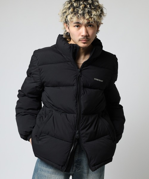 GUESS JEANS（ゲスジーンズ）の「GUESS JEANS パファージャケット（ダウンジャケット/コート・レディース・ブラック/オフホワイト/レッド・XS/S/M/L）」の6枚目の写真