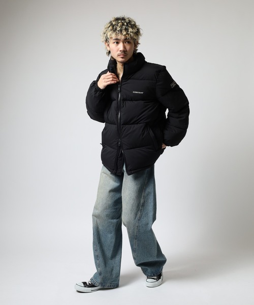 GUESS JEANS（ゲスジーンズ）の「GUESS JEANS パファージャケット（ダウンジャケット/コート・レディース・ブラック/オフホワイト/レッド・XS/S/M/L）」の8枚目の写真