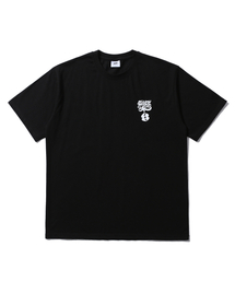 ツインハートロゴ半袖Tシャツブラック