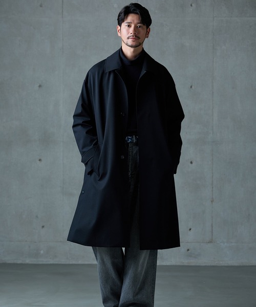 マルニ　スウェット　ステンカラー　ロングコート ジャケット　メンズ　コットン HALEINE]ステンカラーコート ロングコート メンズ（ステンカラーコート
