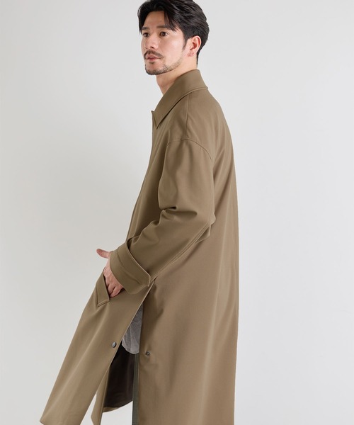 セール】[HALEINE]ステンカラーコート ロングコート メンズ（ステン
