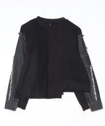 AULA AILA(�A�E���A�C��)��AULA AILA�i�A�E�� �A�C���j�ʒ�DENIM COMBINATION PULLOVER(T�V���c/�J�b�g�\�[)